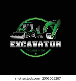 excavator logo design, truck logo design