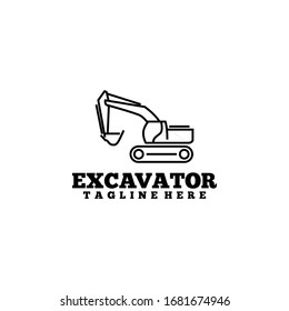 Plantilla de vector de diseño de logotipo Excavator