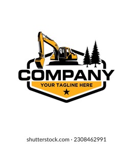 Excavator logo designs concept vector illustration 01