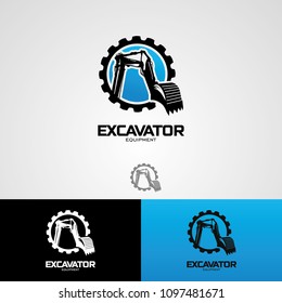 Excavator Logo Designs Template