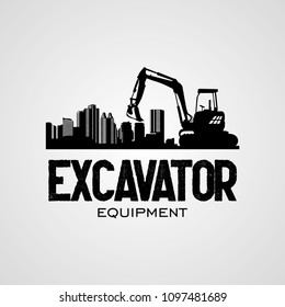 Excavator Logo Designs Template