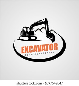 Excavator Logo Designs Template