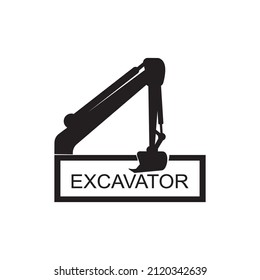 Excavator logo free vector design