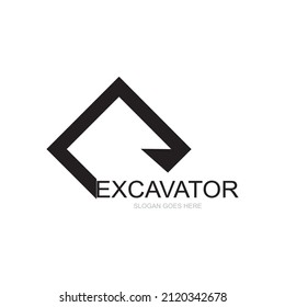 Excavator Logo Free Vector Design