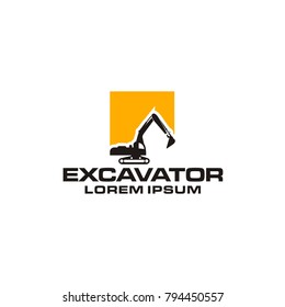 excavator logo illlustration eps 10 eps 8