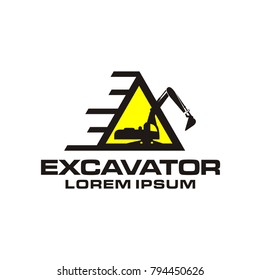 excavator logo illlustration eps 10 eps 8