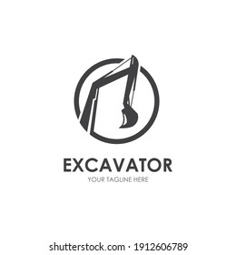 Excavator logo illustration vector design