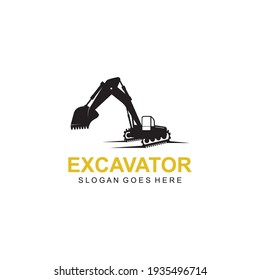 Excavator logo illustration vector design
