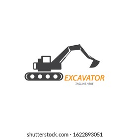 Excavator logo illustration vector template