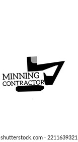 excavator logo for mining. big digger excavator logo. logo tagline