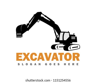 Excavator logo template