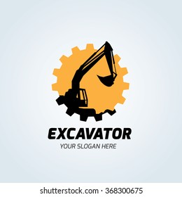 Excavator Logo Template.