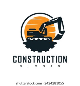 Excavator Logo Template, Builder logo 