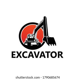 Excavator Logo Template Design Vector