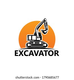 Excavator Logo Template Design Vector