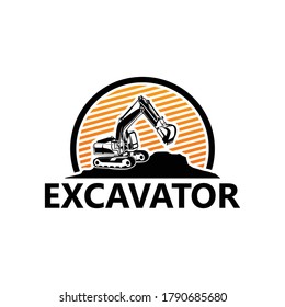 Excavator Logo Template Design Vector