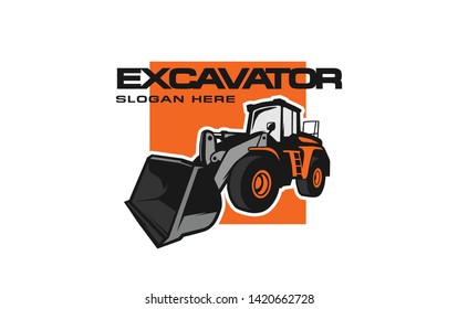 Excavator Logo Template Heavy Equipment Logo Stock Vector (Royalty Free ...