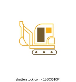 Excavator logo template vector icon design