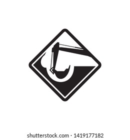 Excavator logo template vector illustration