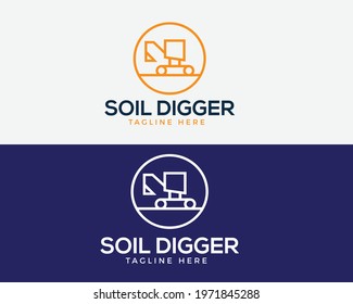 Excavator Logo Templete . This fully Editable