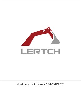 excavator logo vector design abstract