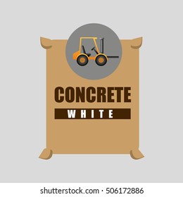 excavator machine concrete graphic vector illustration eps 10