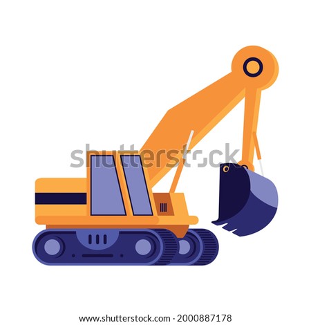 excavator machine mine equipment icon