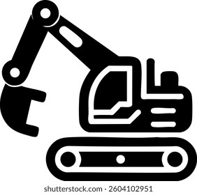 Excavator machinery working on construction, Toy excavator vector 