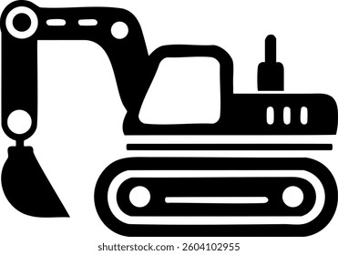 Excavator machinery working on construction, Toy excavator vector 
