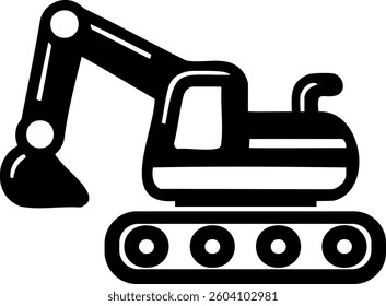 Excavator machinery working on construction, Toy excavator vector 