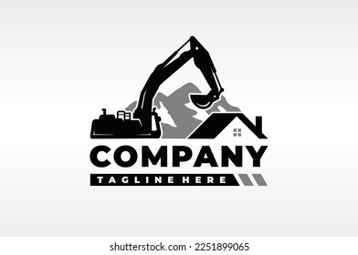 the excavator mountain home logo
