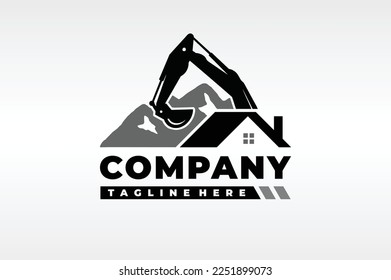 the excavator mountain home logo