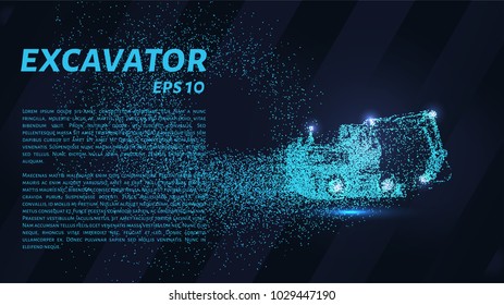 The excavator of the particles. The excavator consists of dots and circles.