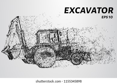The excavator of the particles. Construction concept design