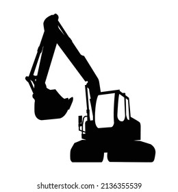 excavator shovel construction vector design