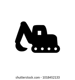 excavator toy vector icon