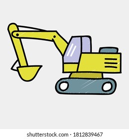 Arte vector de excavación para su diseño o pegatina, etc