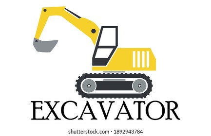 Excavator Vector and Clip Art
