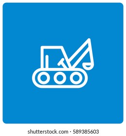 Excavator vector icon