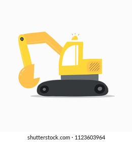 Excavator vector illustration.