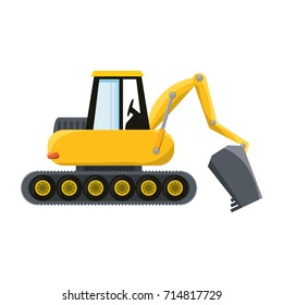 excavator  vector illustration