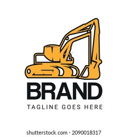 Excavator Vector Illustration Logo Design