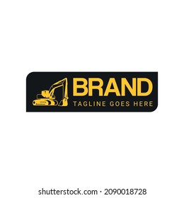 Excavator Vector Illustration Logo Design