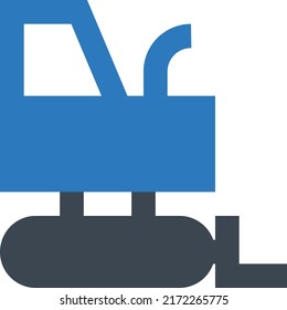 Excavator Vector ilustración en un fondo transparente.Símbolos de calidad premium.Icono vector glifos para concepto y diseño gráfico.
