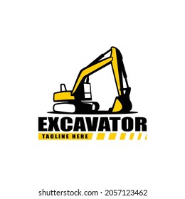 Excavator Vector Logo Design Template