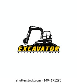 Excavator Vector Logo Template Excavator Logo Stock Vector (Royalty ...