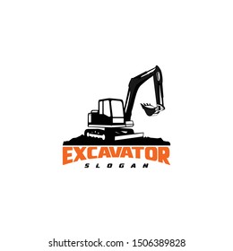 Excavator Vector Logo Template Construction Vector Stock Vector ...