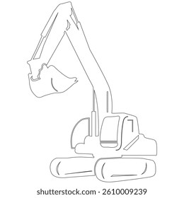 Excavator Vector Logo Template. construction, vector illustration.