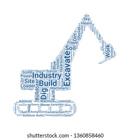 excavator word cloud. tag cloud about excavator.