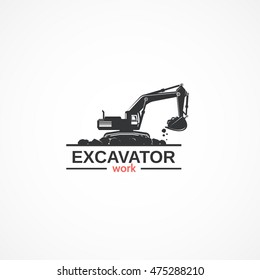 Excavator work.